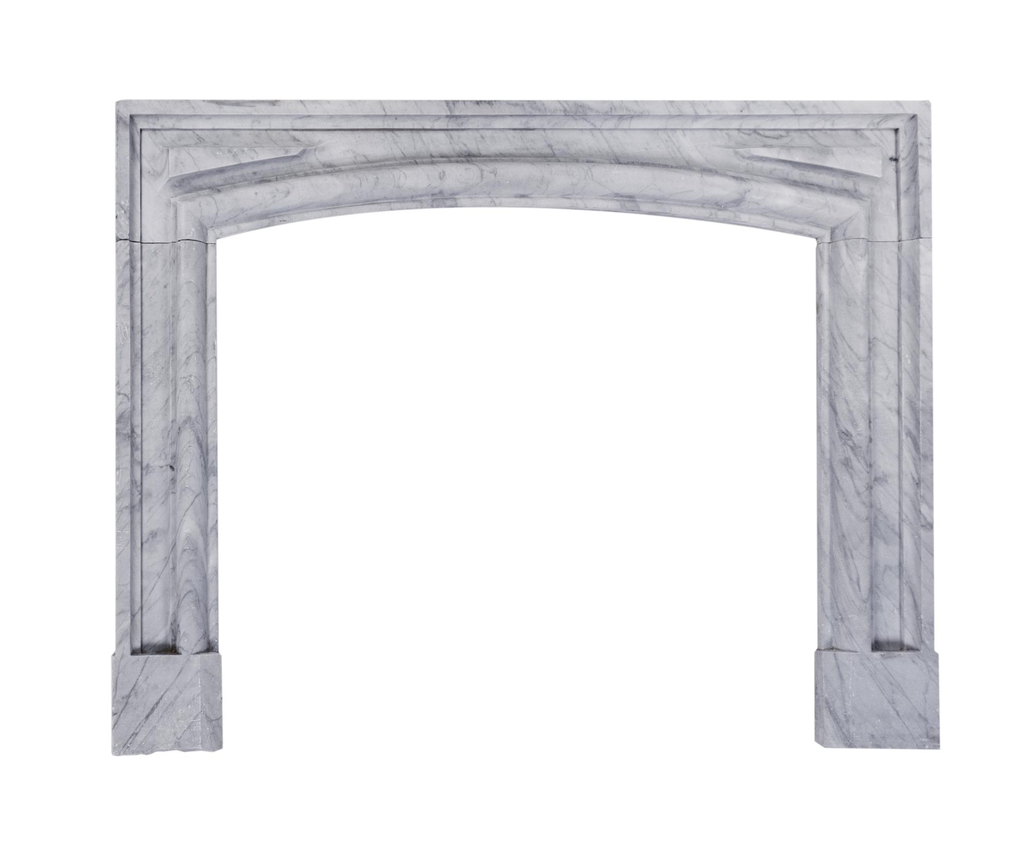 A Marble Fireplace Mantel