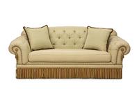 A Button-Tufted Sofa with Scalamandré Upholstery