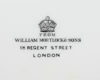A Set of Fifteen William Mortlock & Sons Porcelain Dinner Plates