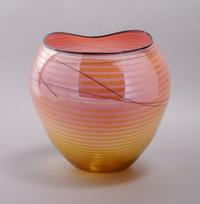 A Dale Chihuly Glass Vase, Portland Press, Height 8 inches.