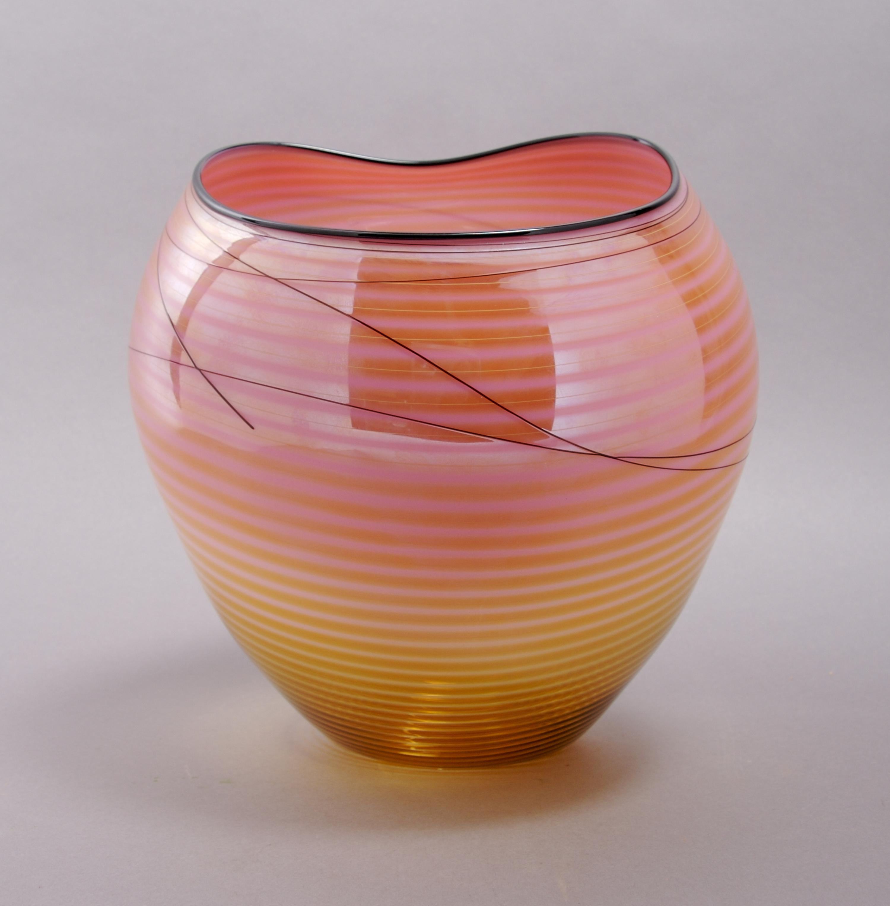 A Dale Chihuly Glass Vase, Portland Press, Height 8 inches.