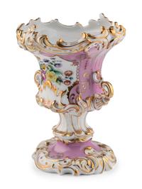 A Czech Parcel Gilt Porcelain Urn