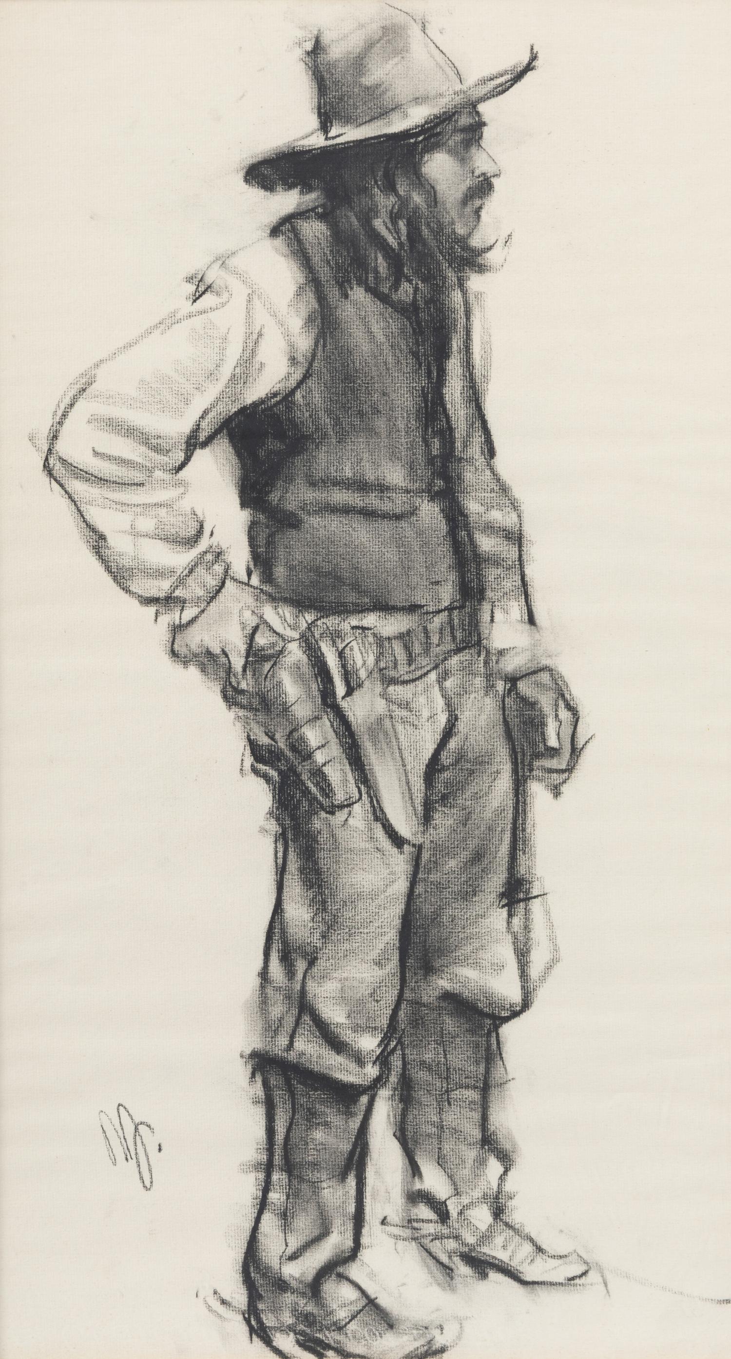 Standing Indian and Standing Cowboy (A Pair)