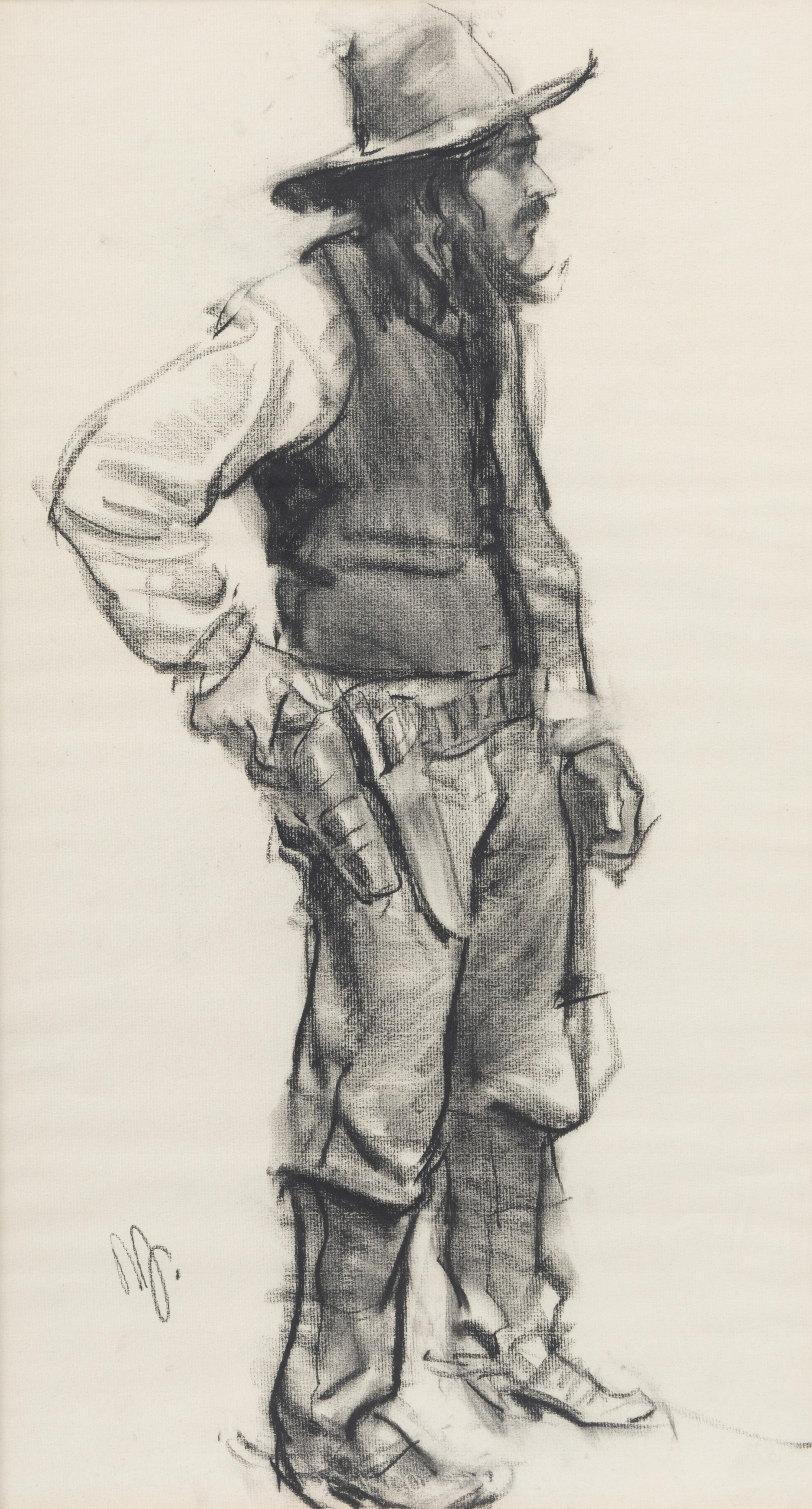 Standing Indian and Standing Cowboy (A Pair)