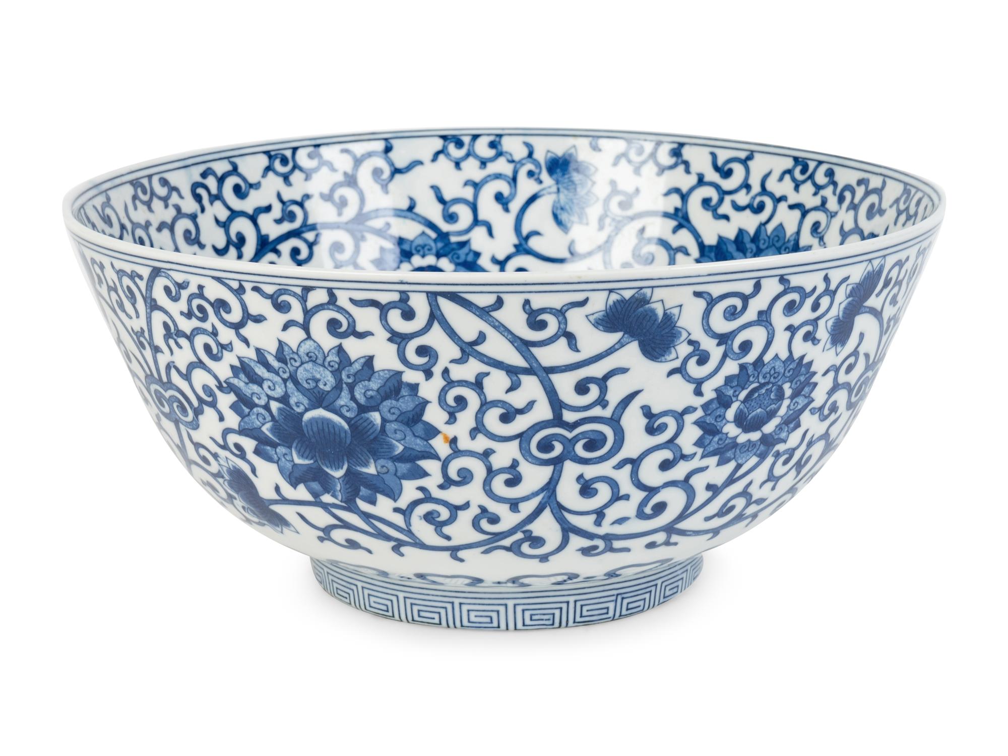 A Chinese Blue and White Porcelain Bowl — 19TH CENTURY