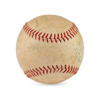 A Ty Cobb Signed Autograph Baseball (Beckett Authentication Services Letter of Authenticity)