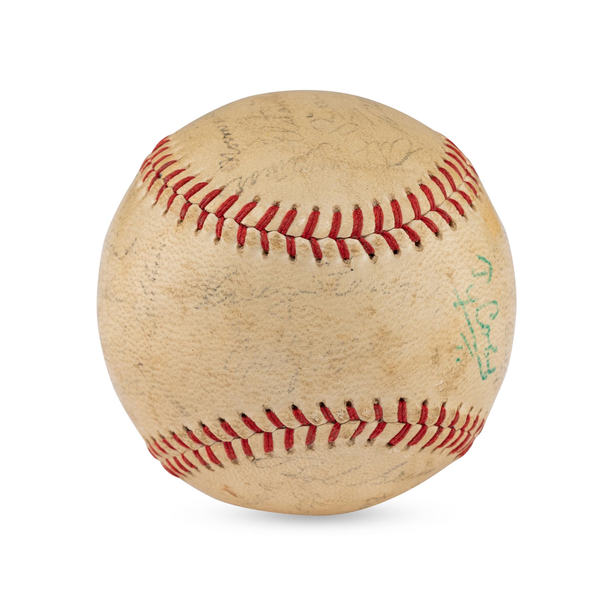 A Ty Cobb Signed Autograph Baseball (Beckett Authentication Services Letter of Authenticity)