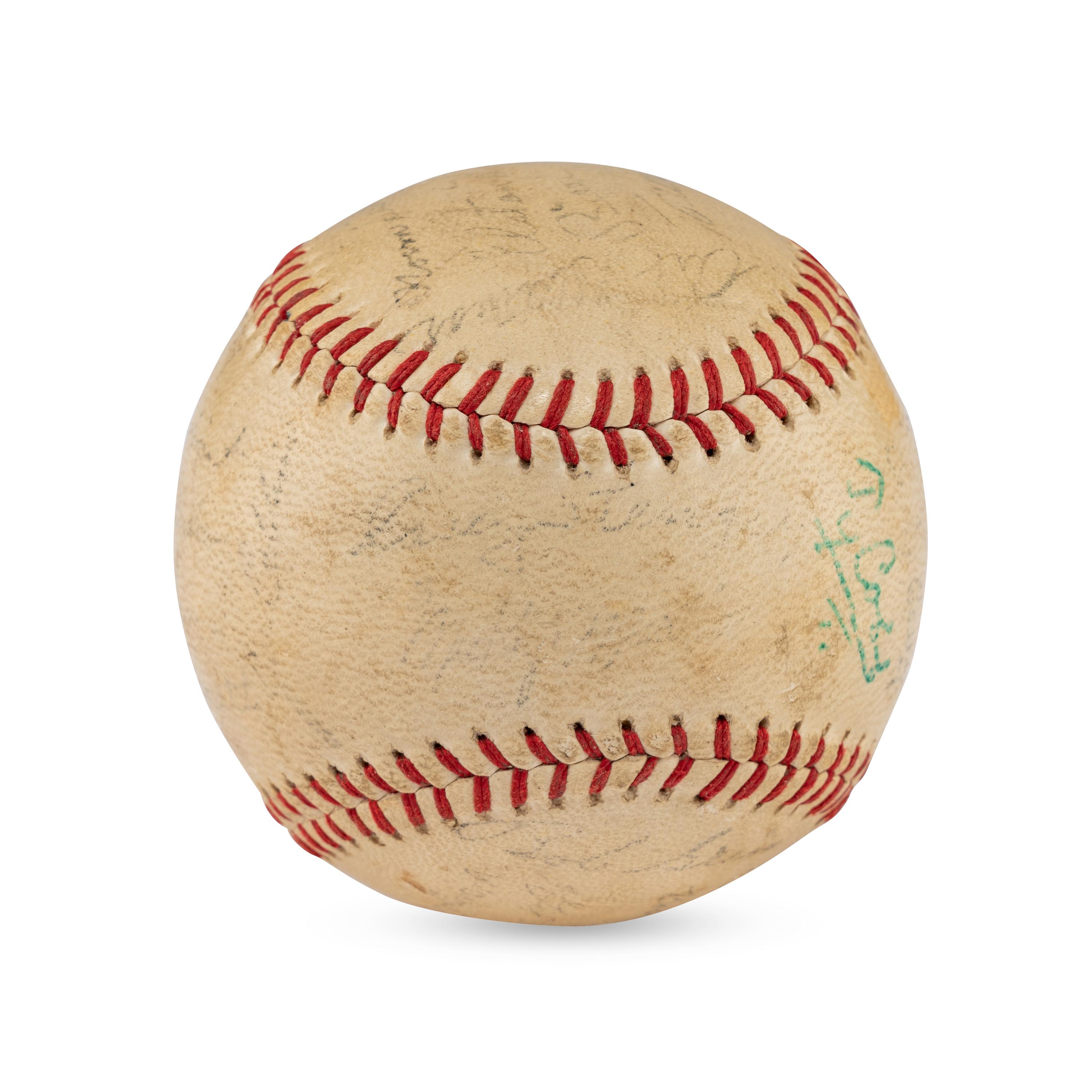A Ty Cobb Signed Autograph Baseball (Beckett Authentication Services Letter of Authenticity)