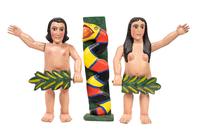 Untitled (Adam and Eve with Leaves, Serpent and Apple)