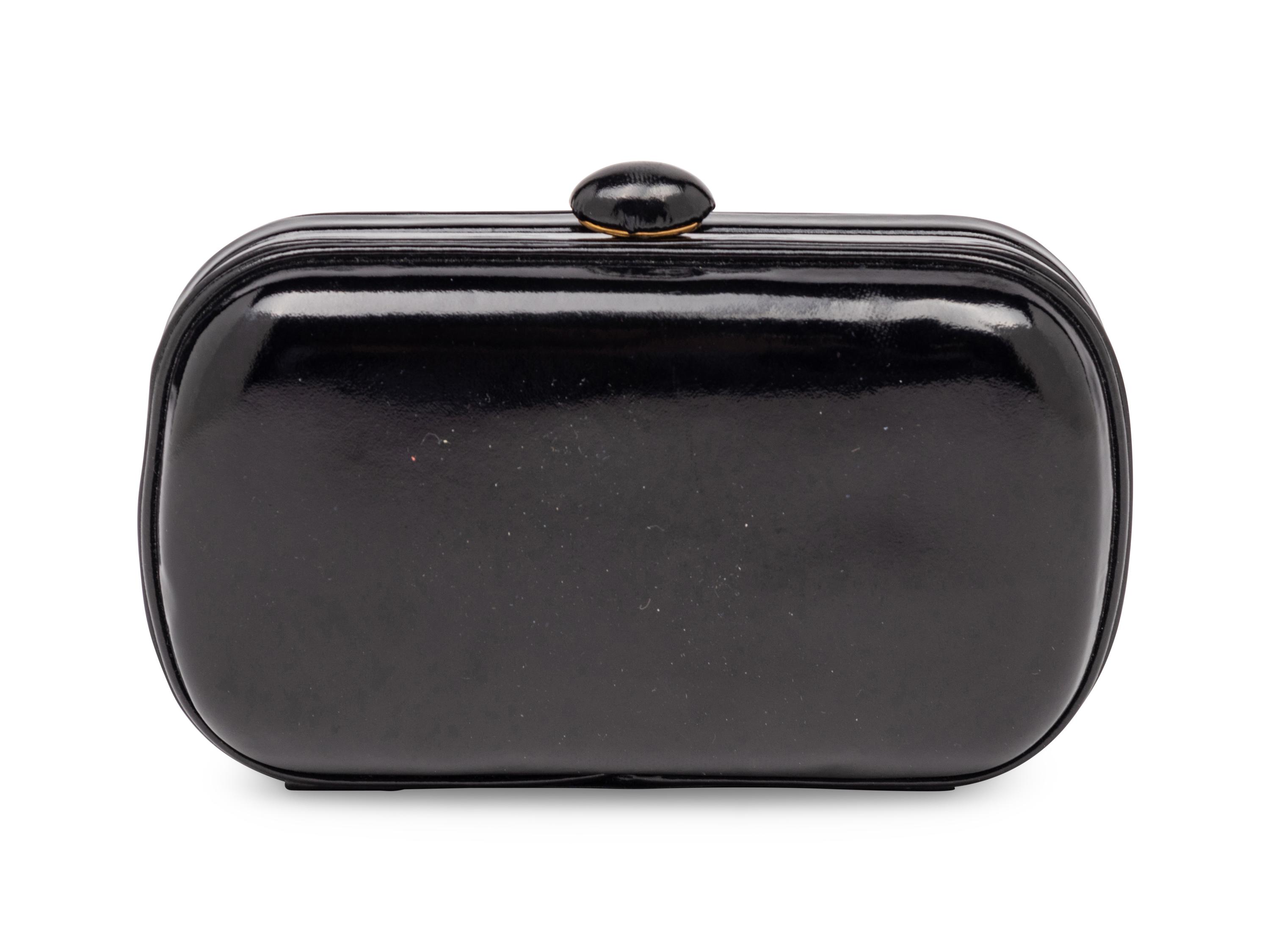 Bottega Veneta, Black Leather Clutch