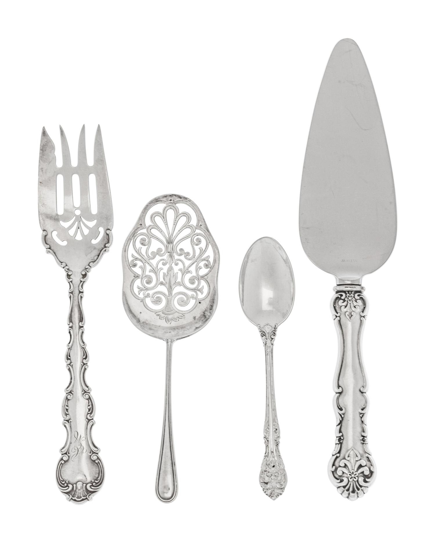 A Collection of American, Peruvian, and Mexican Silver and Silver-Plate Table Articles