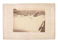 [WESTERN AMERICANA]. O'SULLIVAN, Timothy (1840-1882), photographer. A group of 2 albumen photographs of Shoshone Falls, Idaho, from Clarence King's Survey of the Fortieth Parallel. 1868.