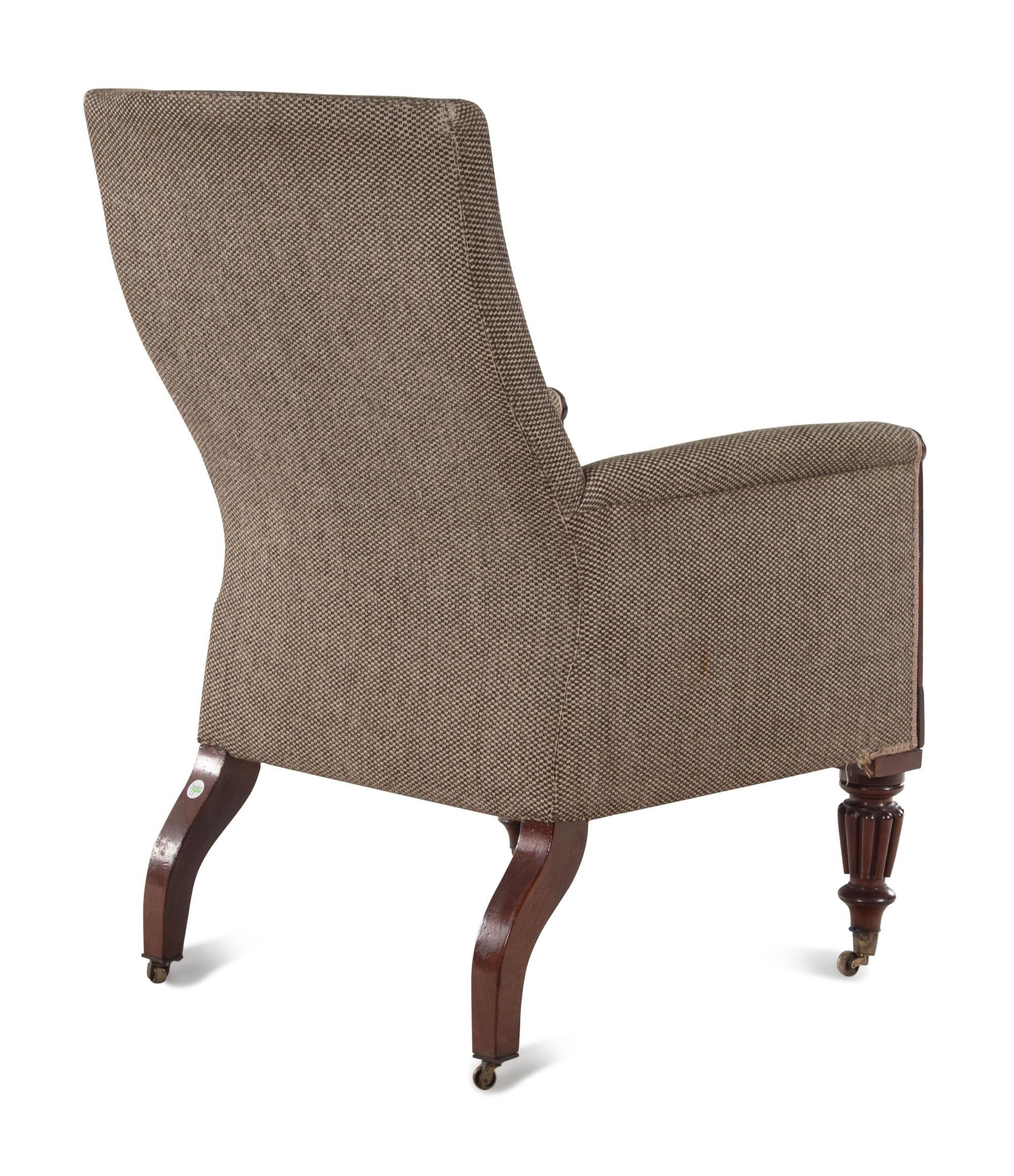 A William IV Style Mahogany Library Chair