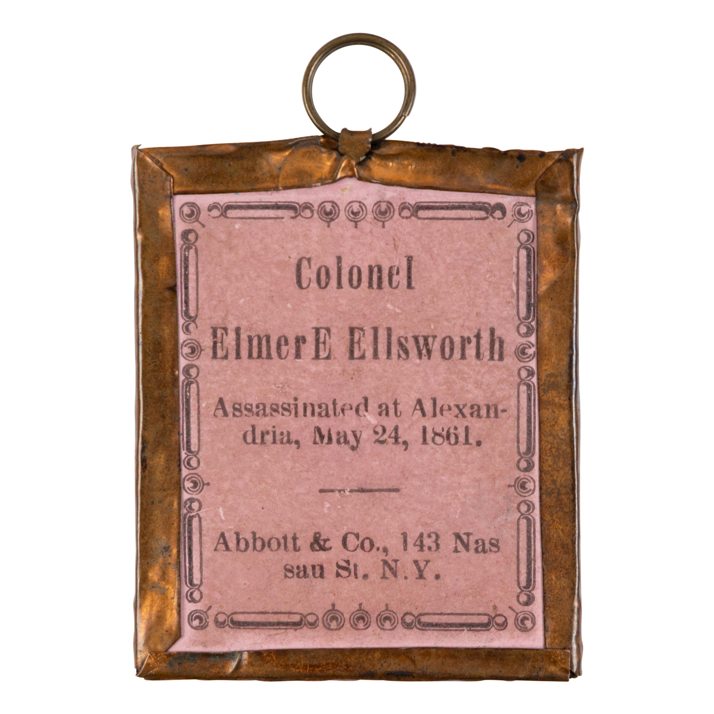 [CIVIL WAR]. -- [ELLSWORTH, Elmer (1837-1861)]. A group of 3 photographs depicting Ellsworth, comprising:
