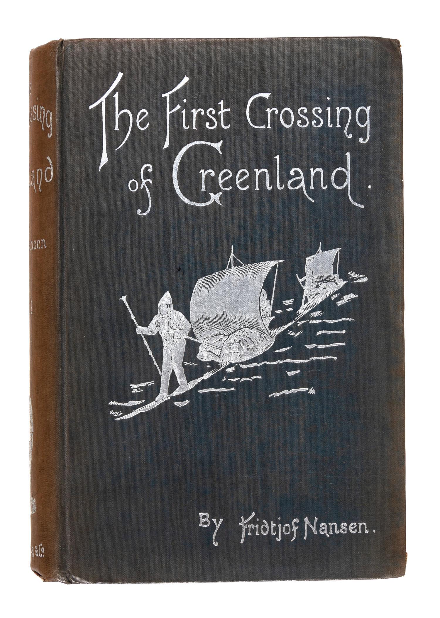 NANSEN, Fridtjof (1861-1930). The First Crossing of Greenland. London: Longmans, Green, 1890.