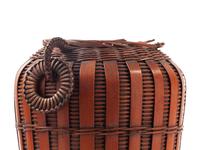 A Japanese Baboo Ikebana Basket