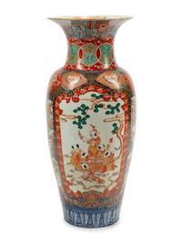 A Large Imari Palette Porcelain Vase