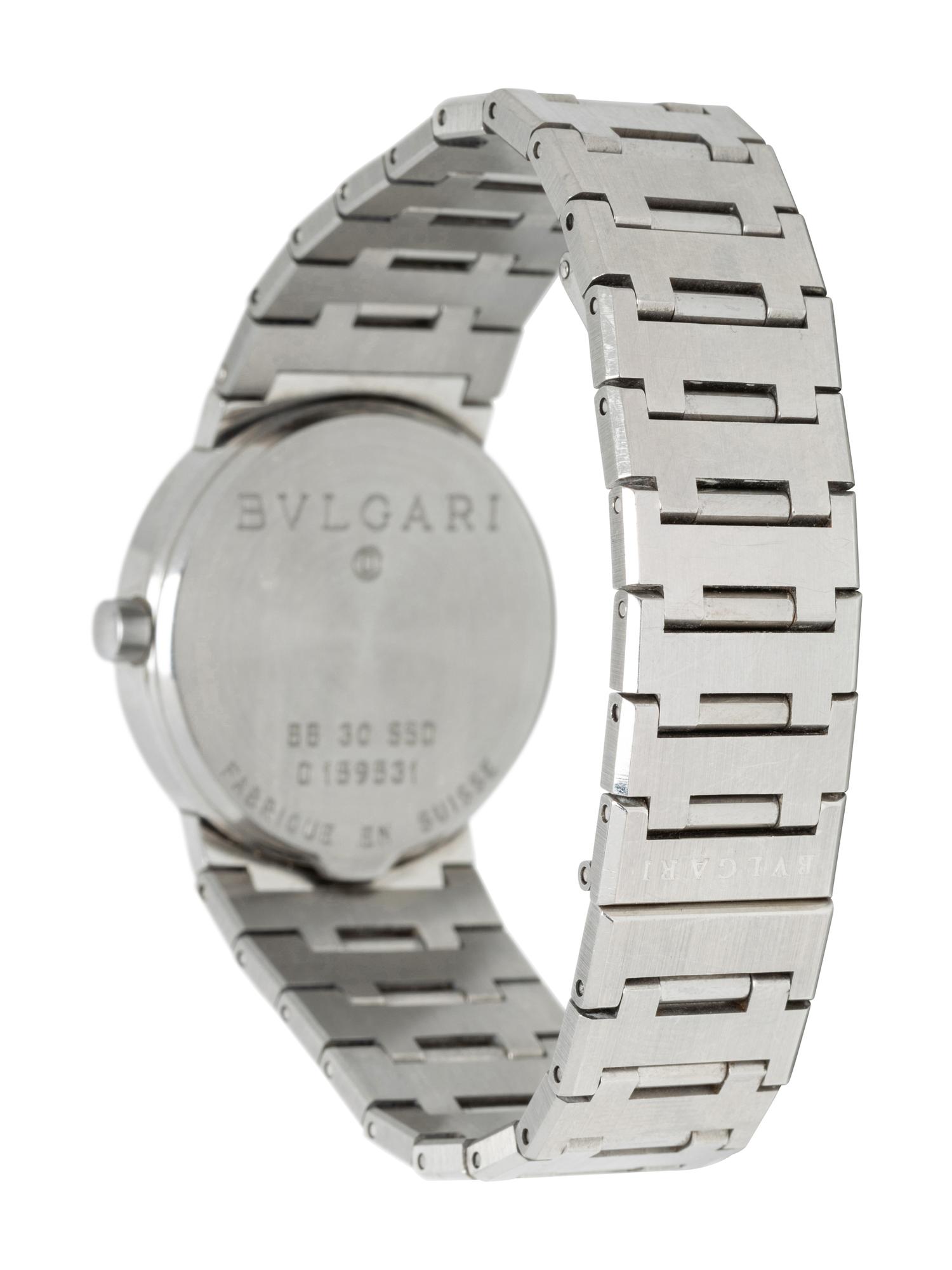 BULGARI, STAINLESS STEEL 'DIAGONO' WATCH