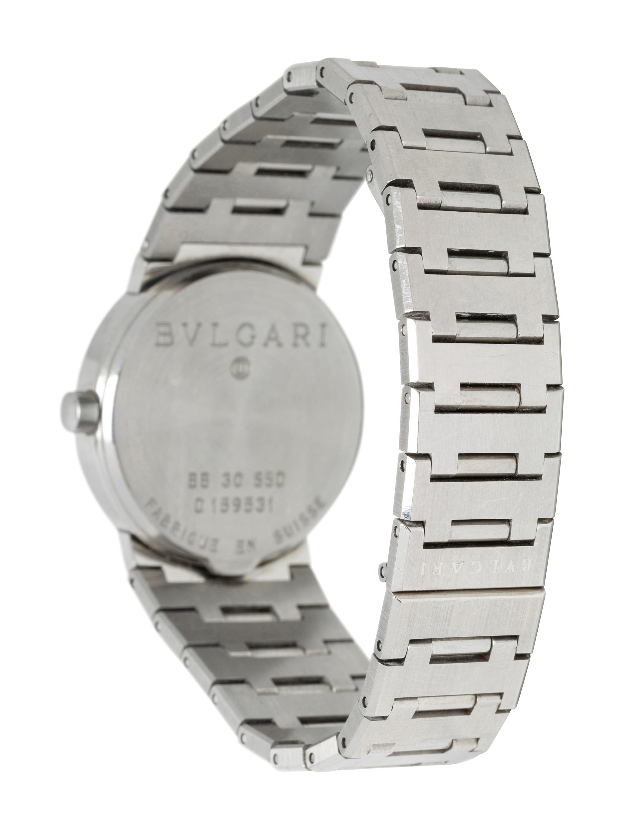 BULGARI, STAINLESS STEEL 'DIAGONO' WATCH