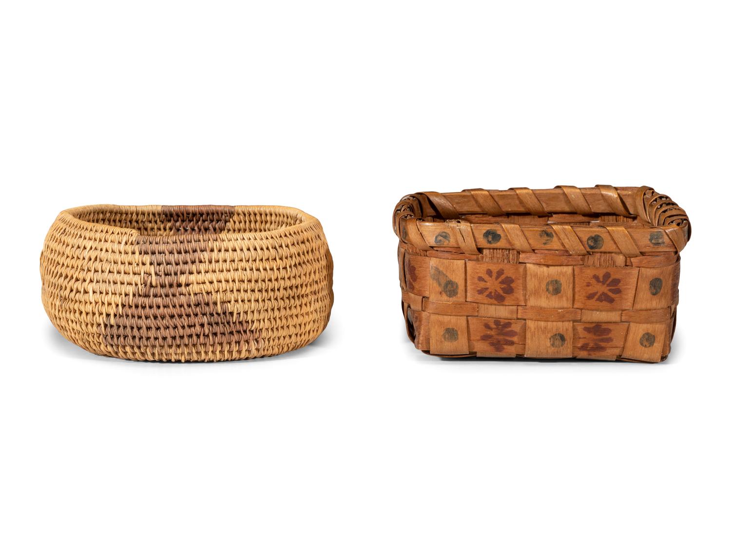 Two Woven Baskets