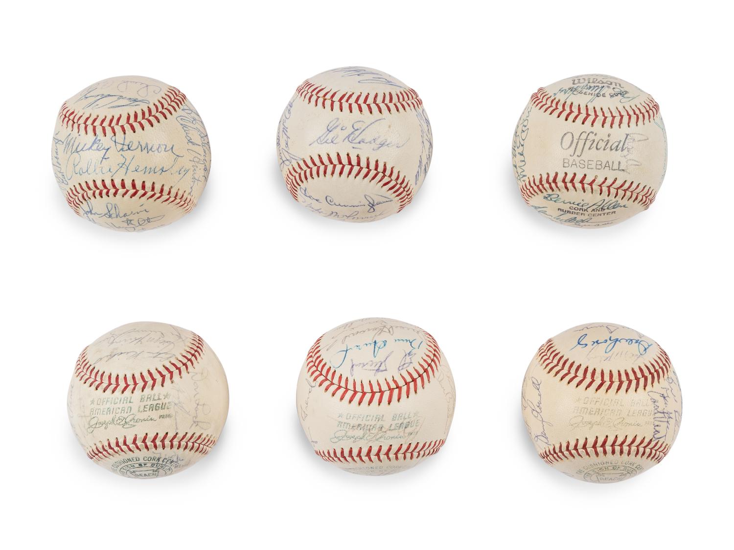 A Group of Assorted 1960s Washington Senators Team Signed Autograph Baseballs
