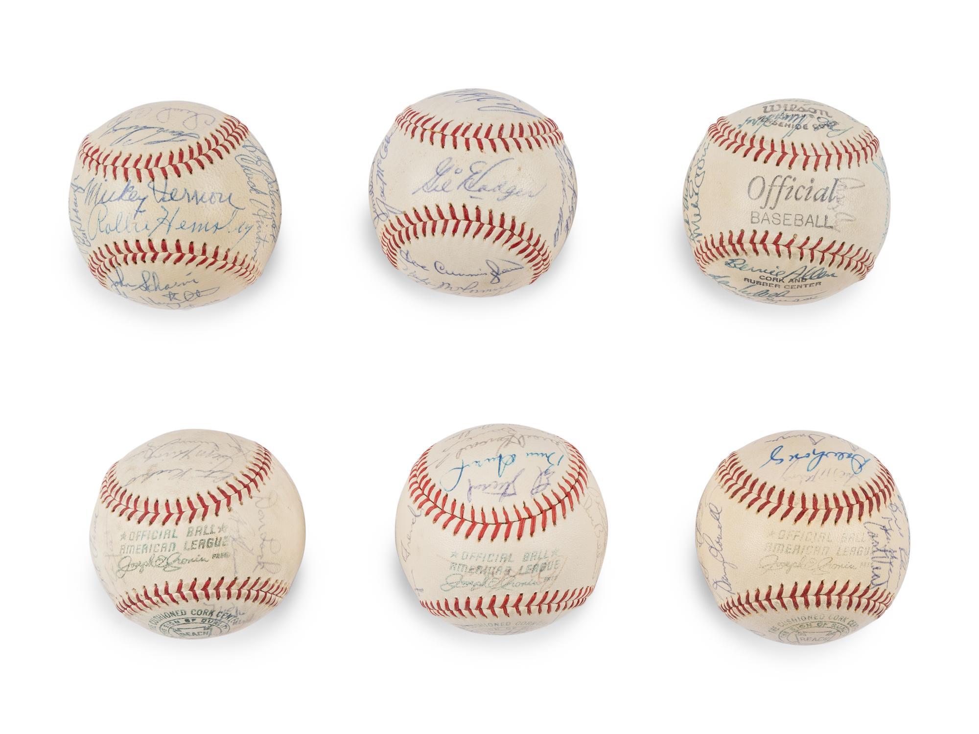 A Group of Assorted 1960s Washington Senators Team Signed Autograph Baseballs