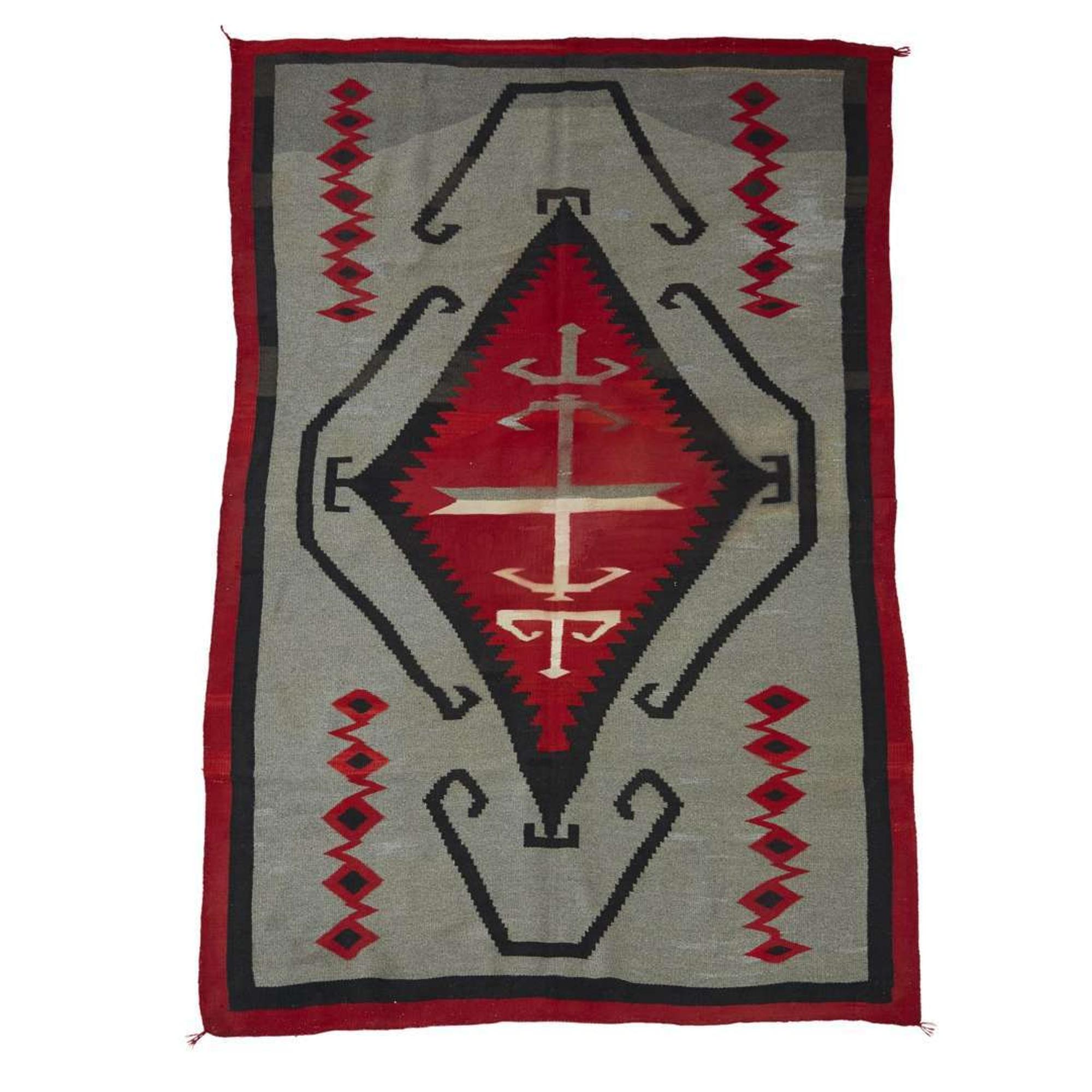 Navajo crystal rug T. B. Moore, circa 1905-1915