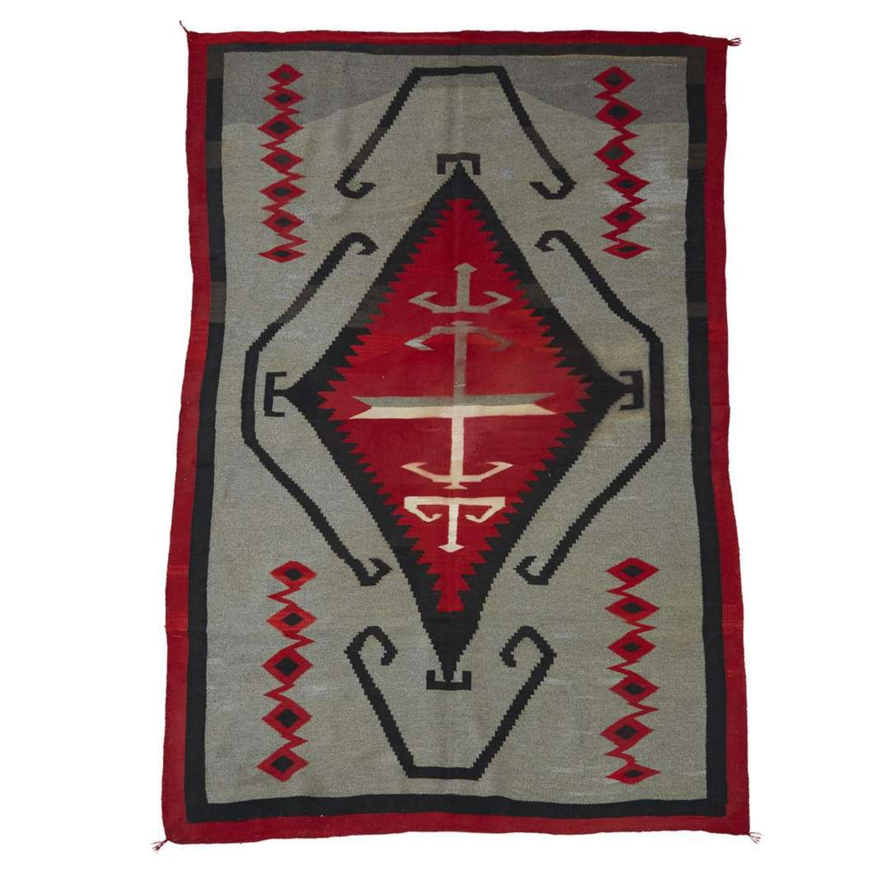 Navajo crystal rug T. B. Moore, circa 1905-1915