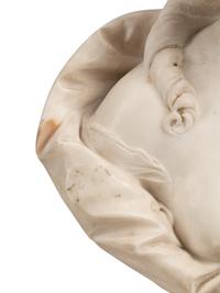 A French White Marble Bust of a Lady