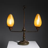 Two-Light Student Lamp Tiffany Studios, USA