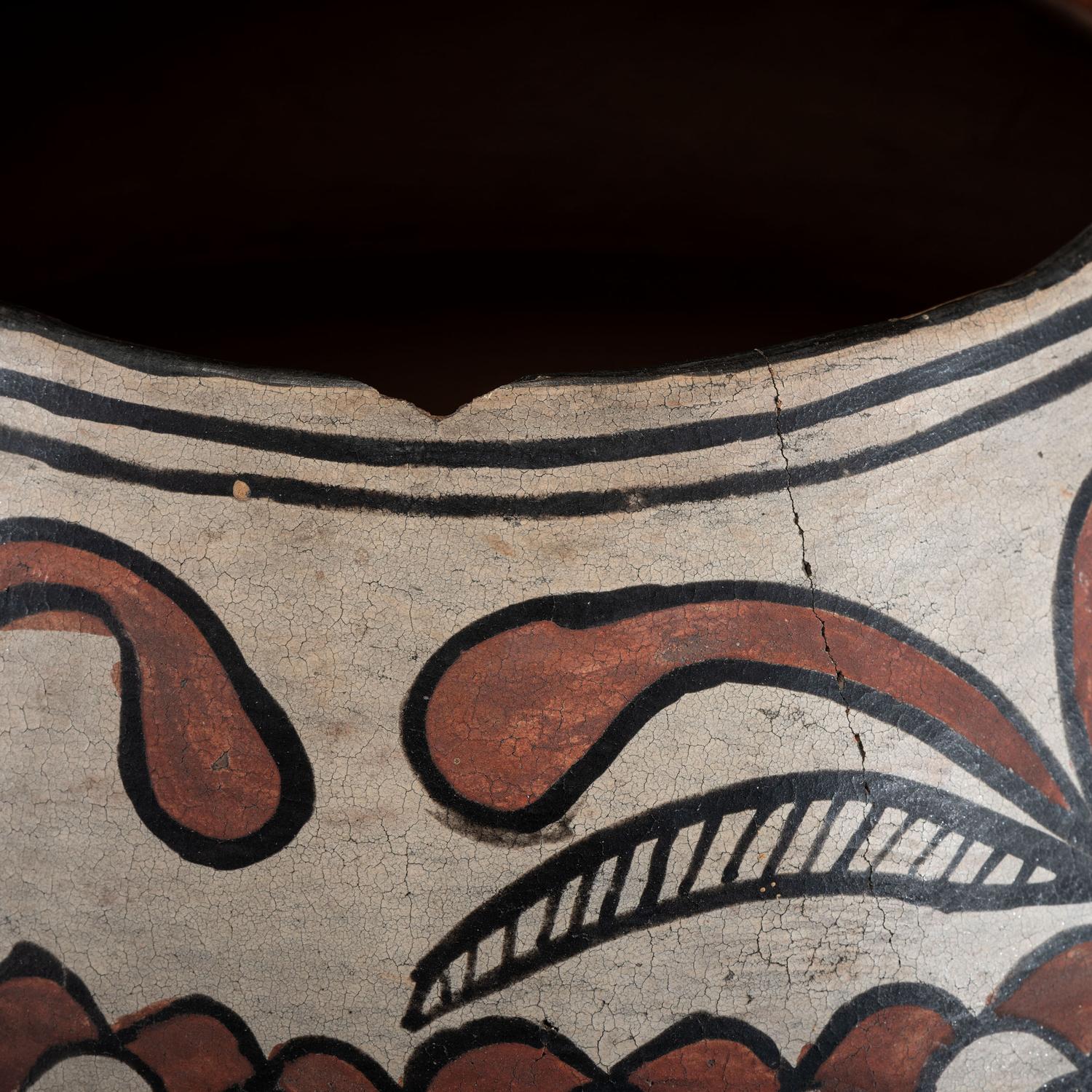 San Ildefonso Polychrome Pottery Jar