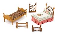 Five Furniture Articles Length of longest 7 5/8 inches. — Various Makers