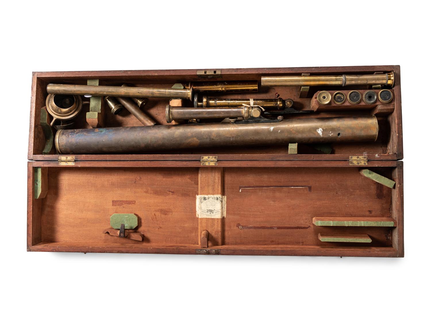 Two English Brass Astronomical Telescopes