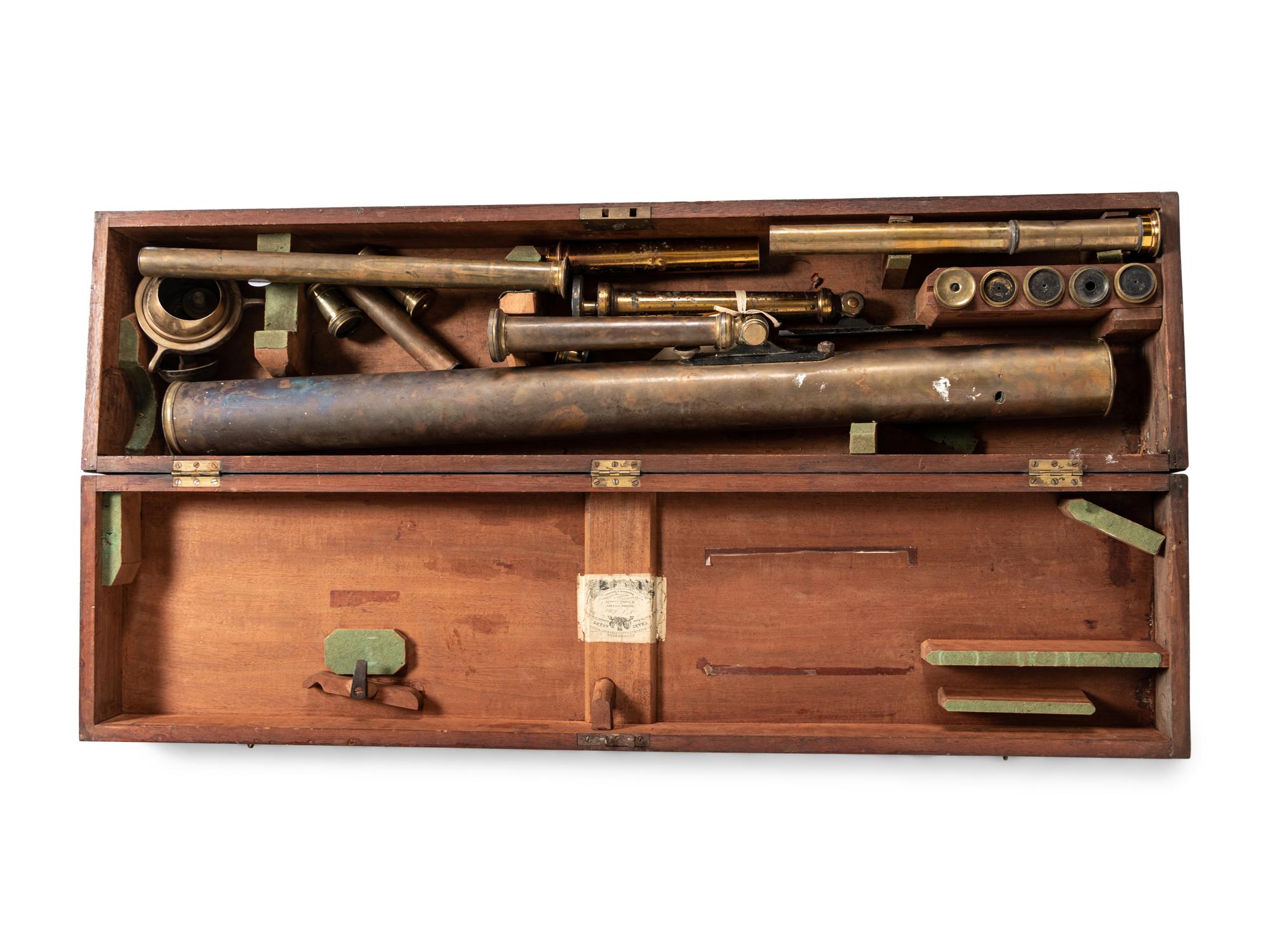 Two English Brass Astronomical Telescopes