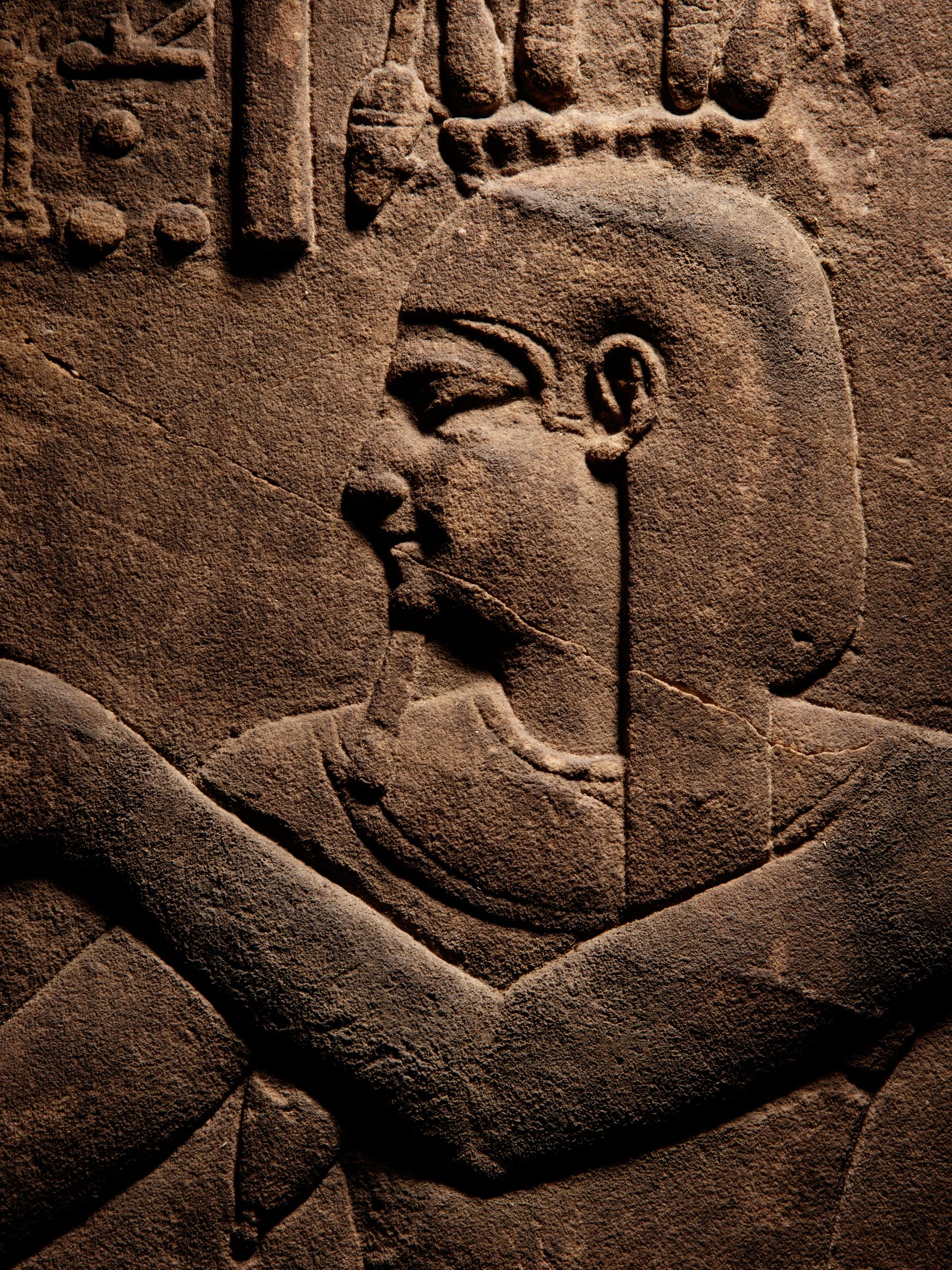 An Egyptian Sandstone Relief of a River God