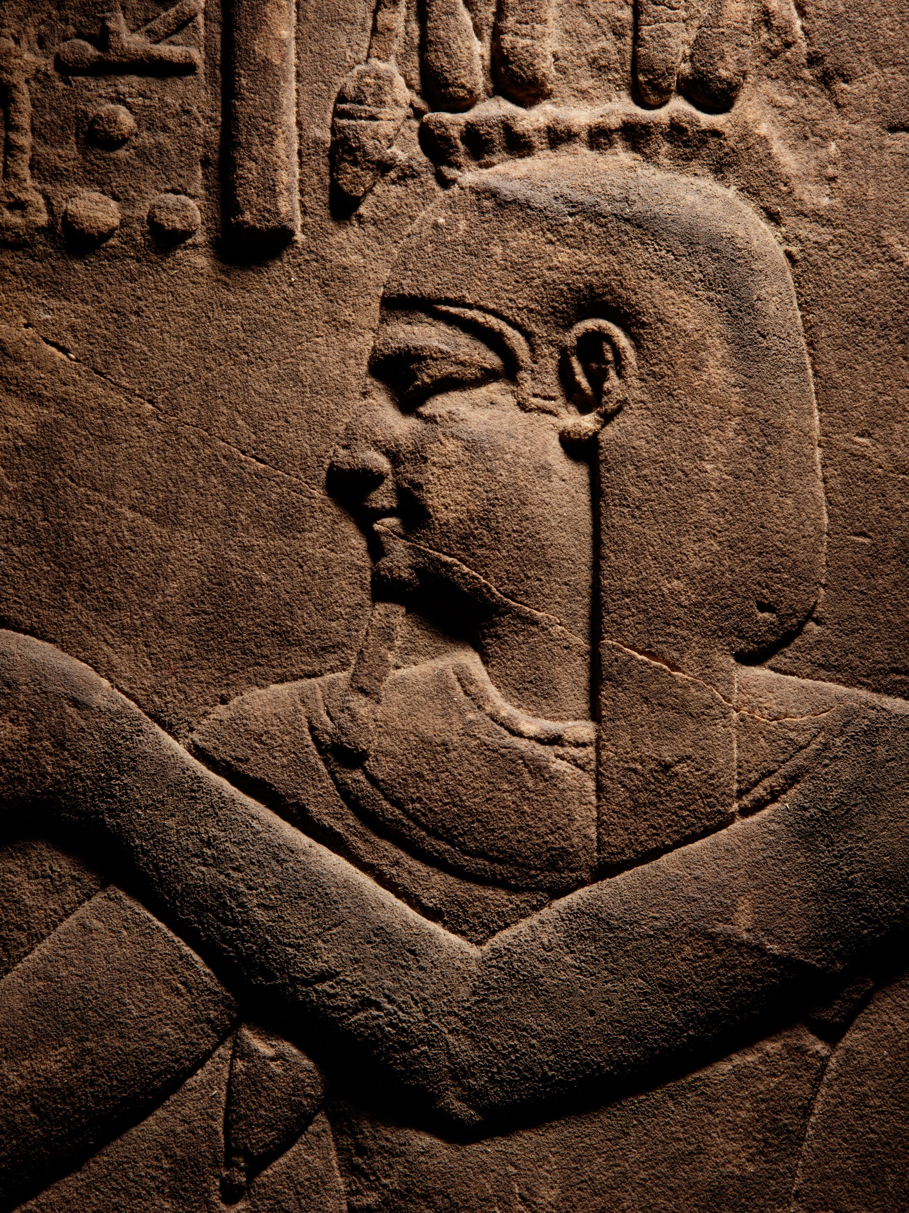 An Egyptian Sandstone Relief of a River God