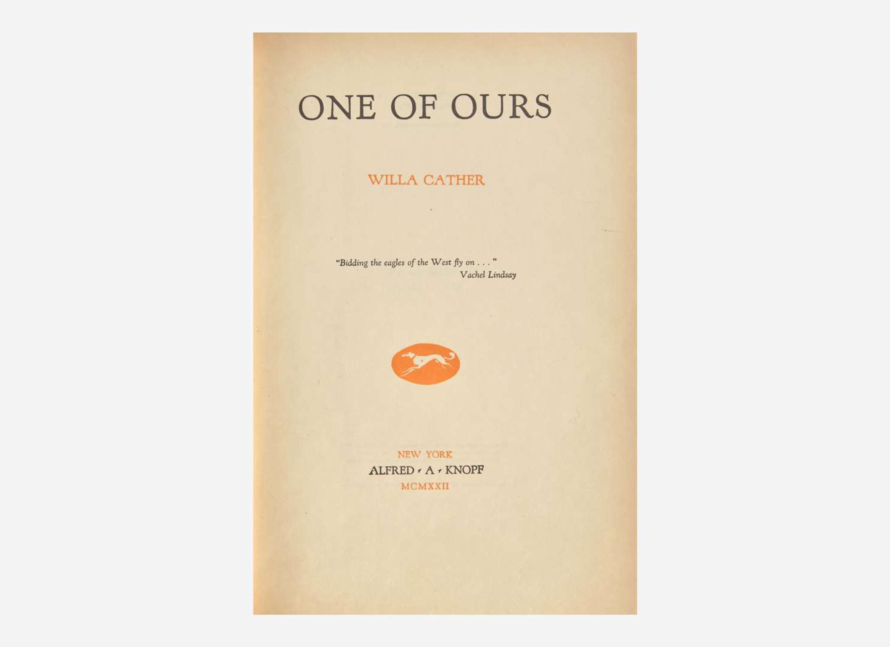 [Literature] Cather, Willa: One of Ours