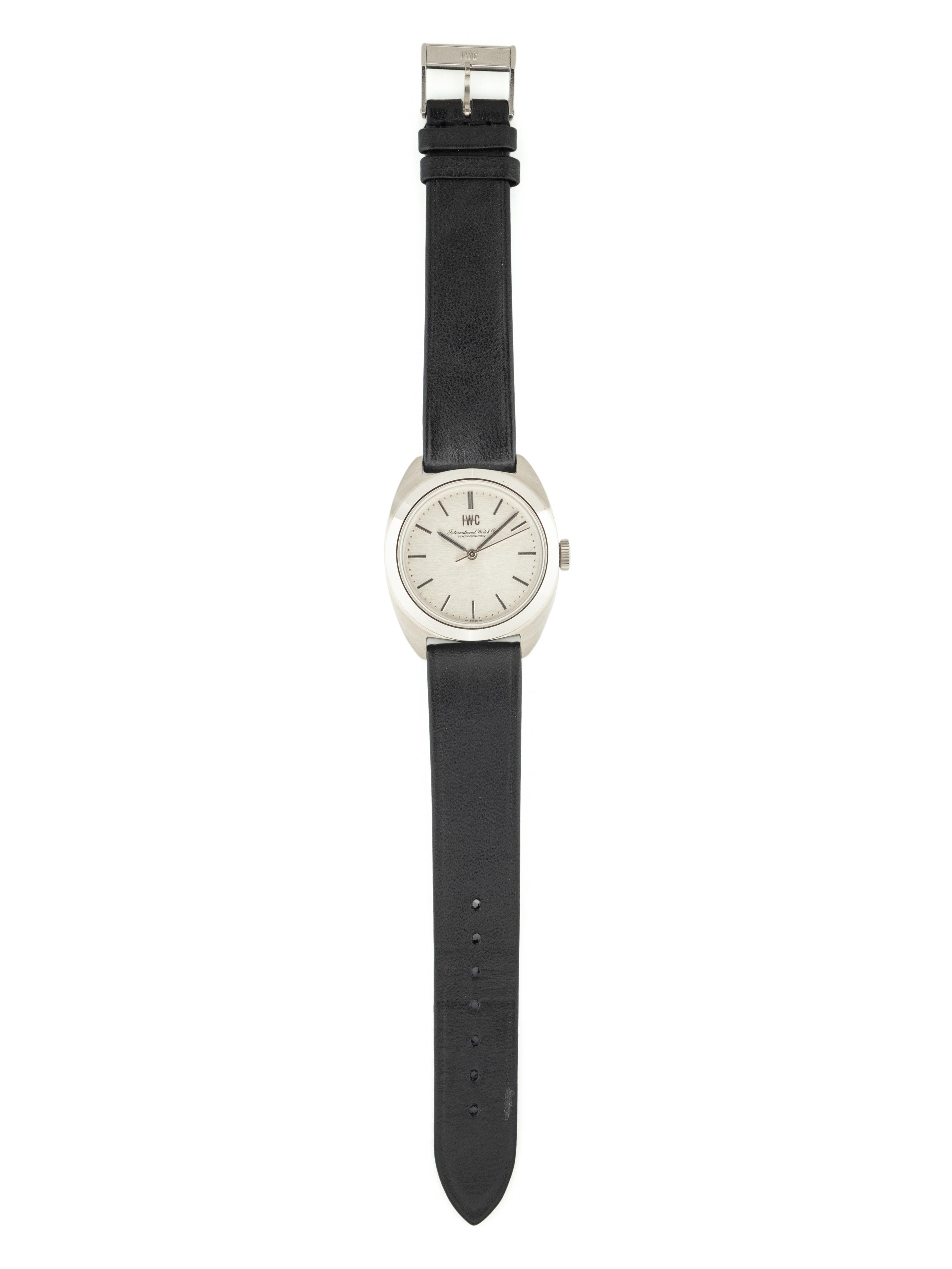 IWC, STAINLESS STEEL WATCH WITH IWC BUCKLE