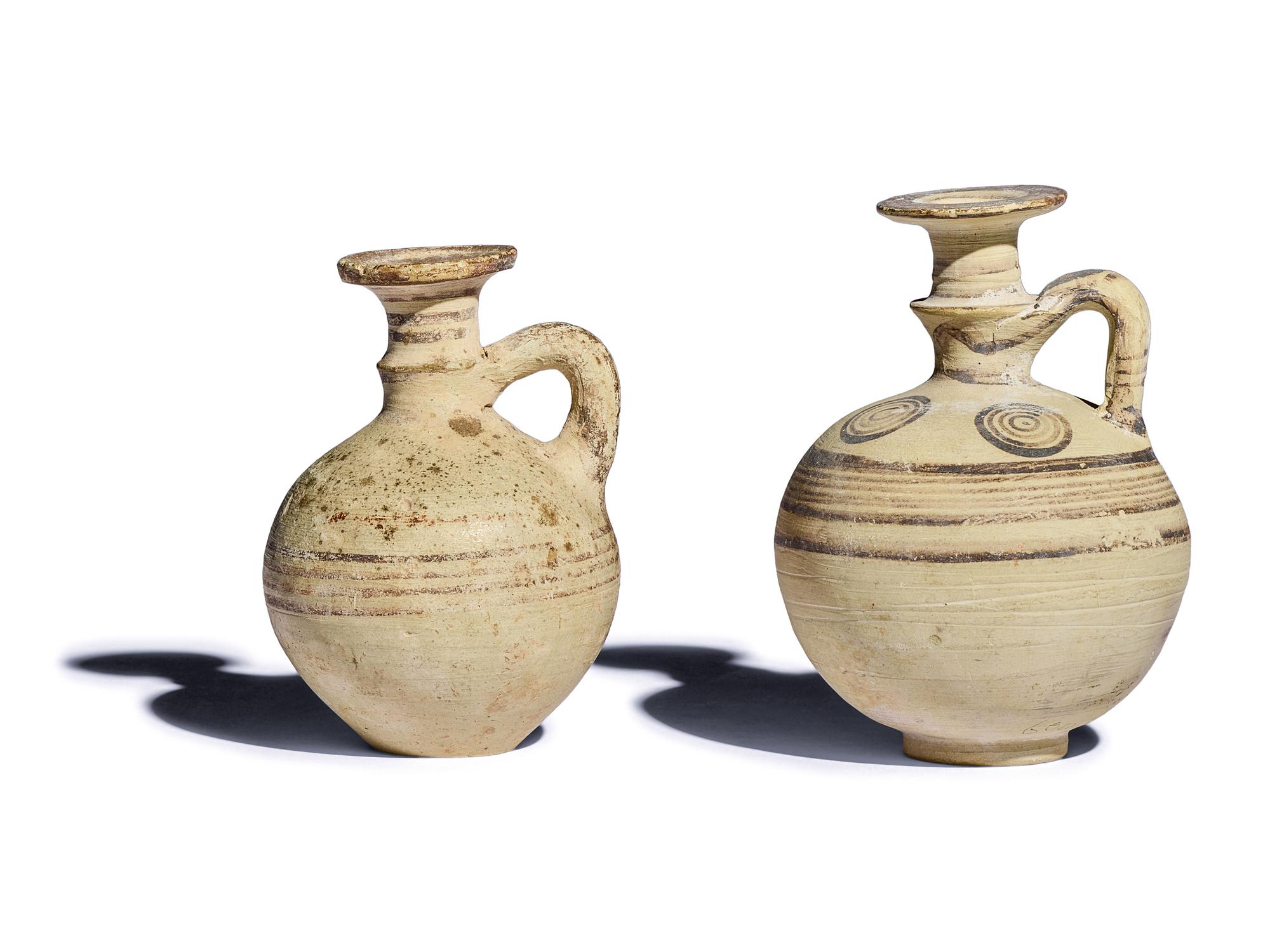 Two Cypriot Bichrome-Ware Jugs