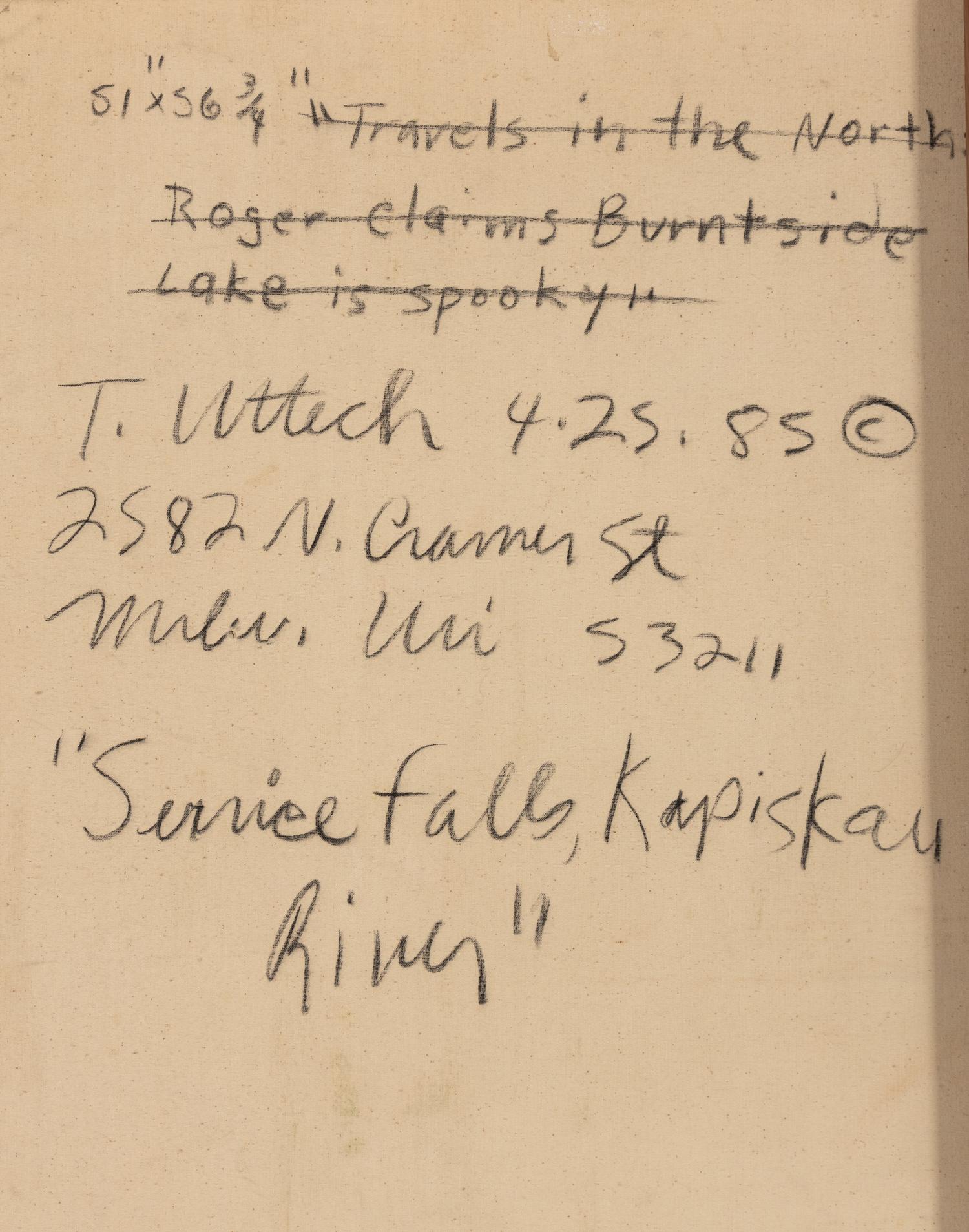 Service Falls, Kapiskau River, 1985