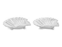 A Pair of George III Silver Scallop-Form Sweet-Meat Dishes