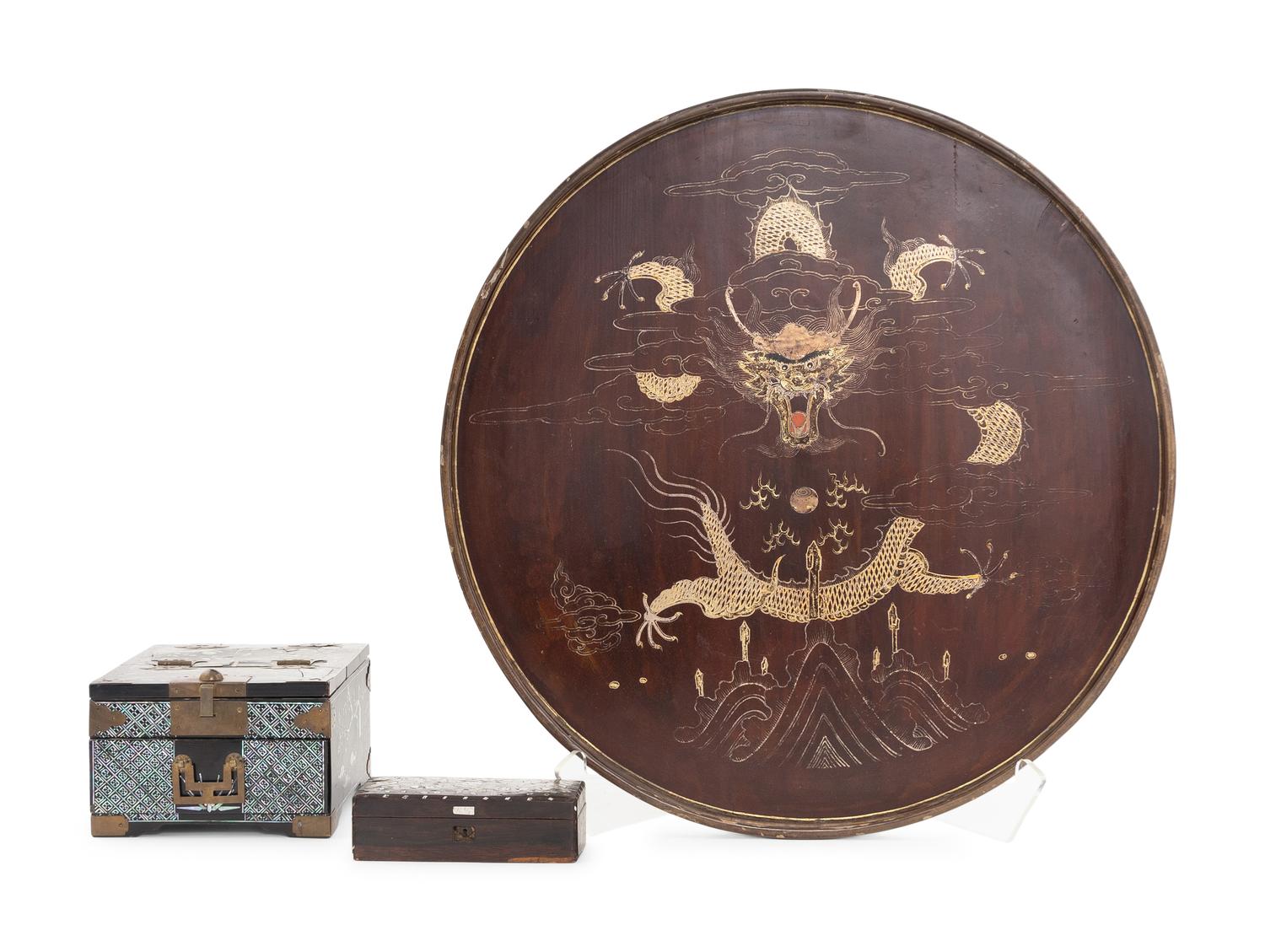 Three Chinese and Korean Lacquer Wares