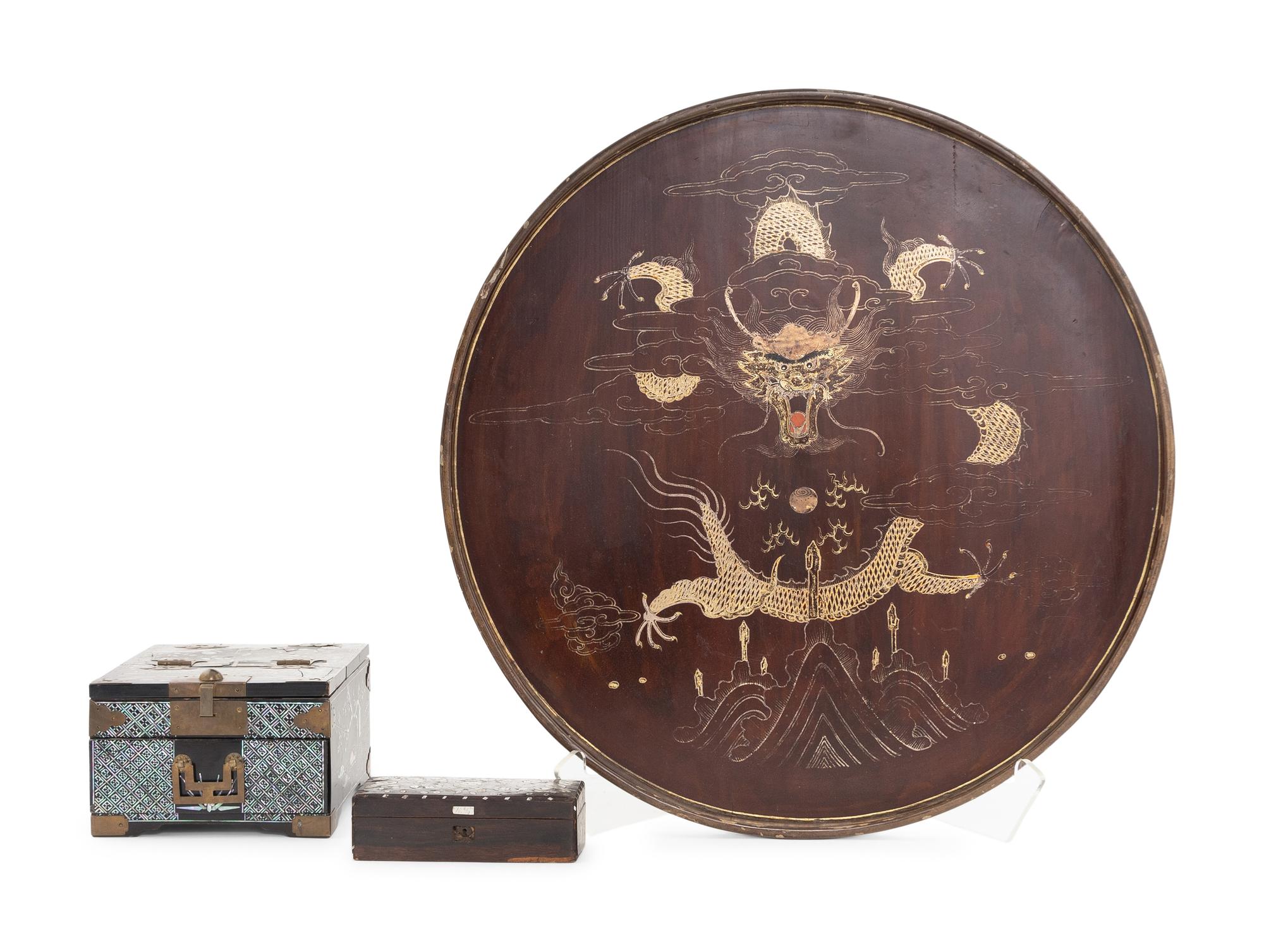 Three Chinese and Korean Lacquer Wares
