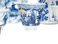Sixteen Chinese Blue and White Porcelain Articles