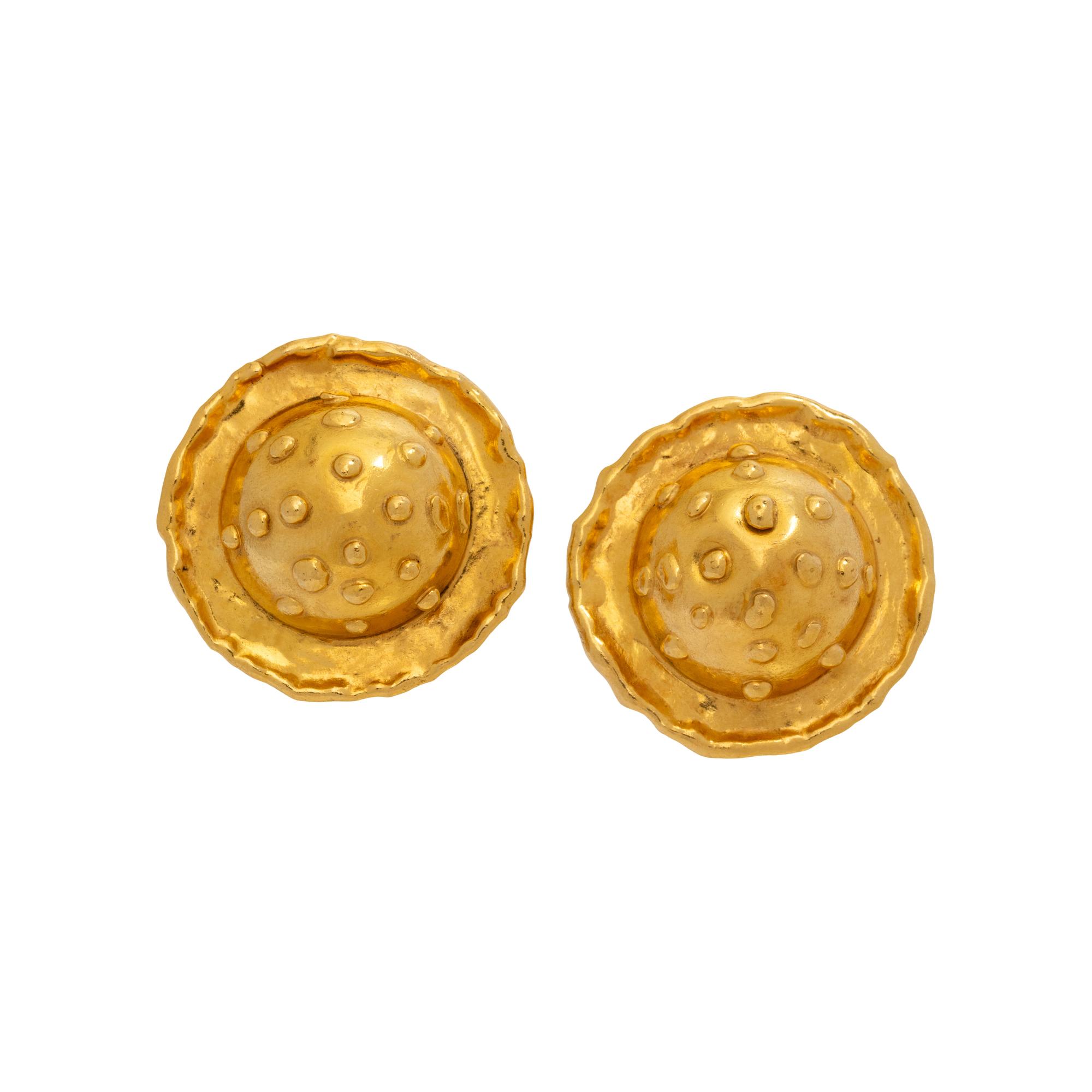 HIGH KARAT GOLD CLIP EARRINGS