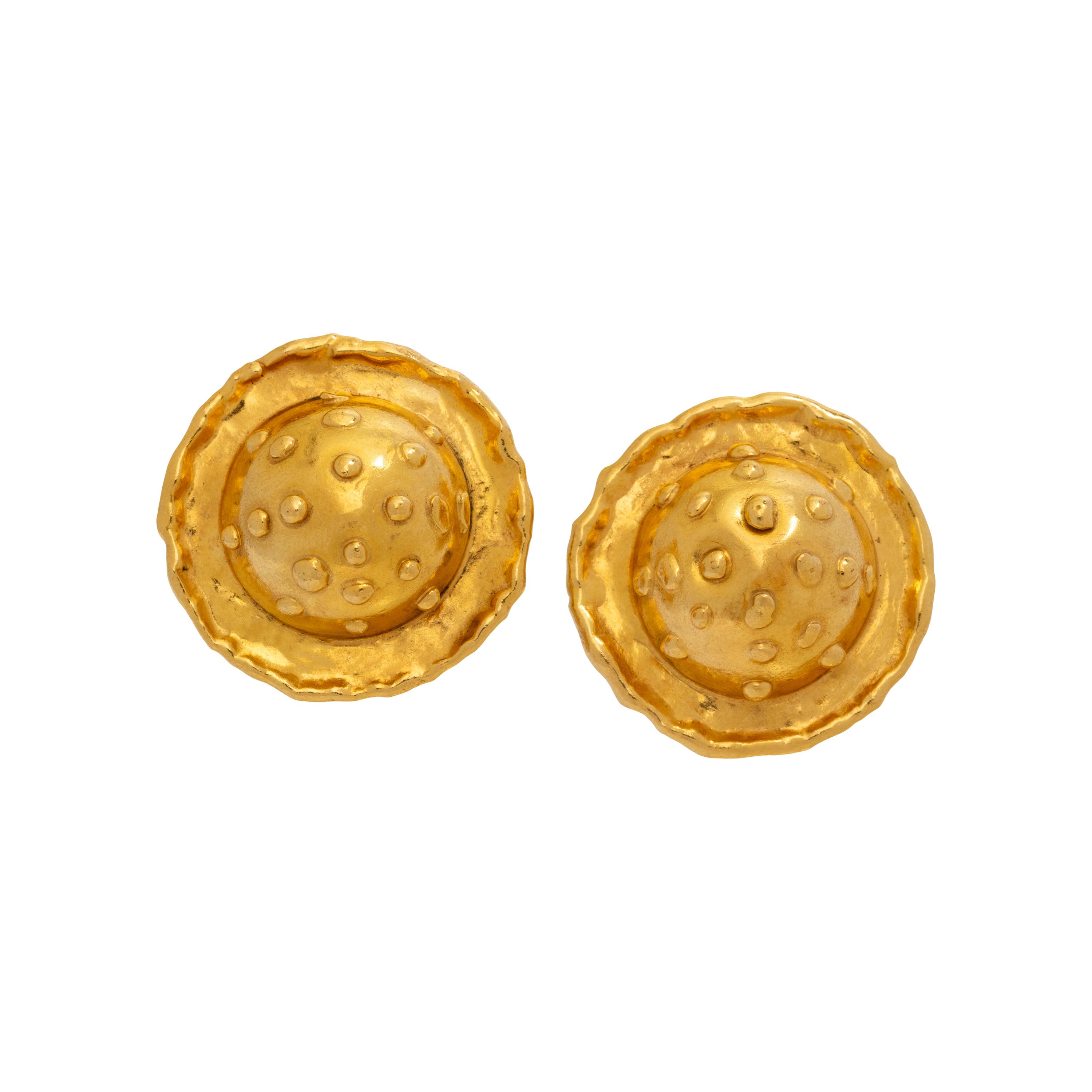 HIGH KARAT GOLD CLIP EARRINGS