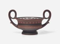 A Wedgwood Encaustic Decorated Black Basalt Pastille Burner, UK, circa 1805-15