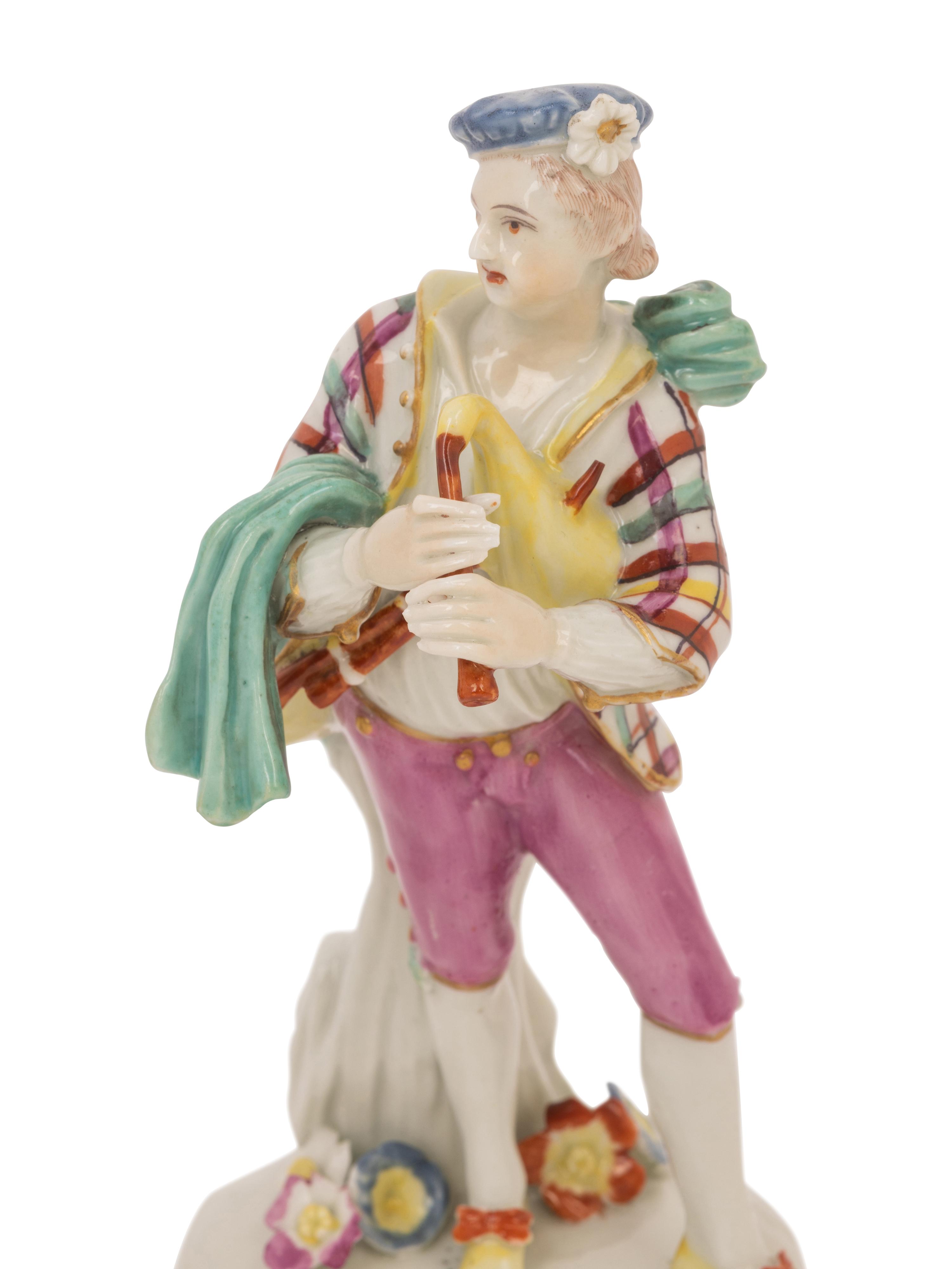 A Pair of Derby Porcelain Figures