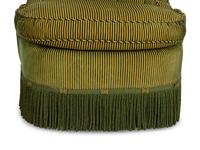 A Pair of Scroll-back Slipper Chairs