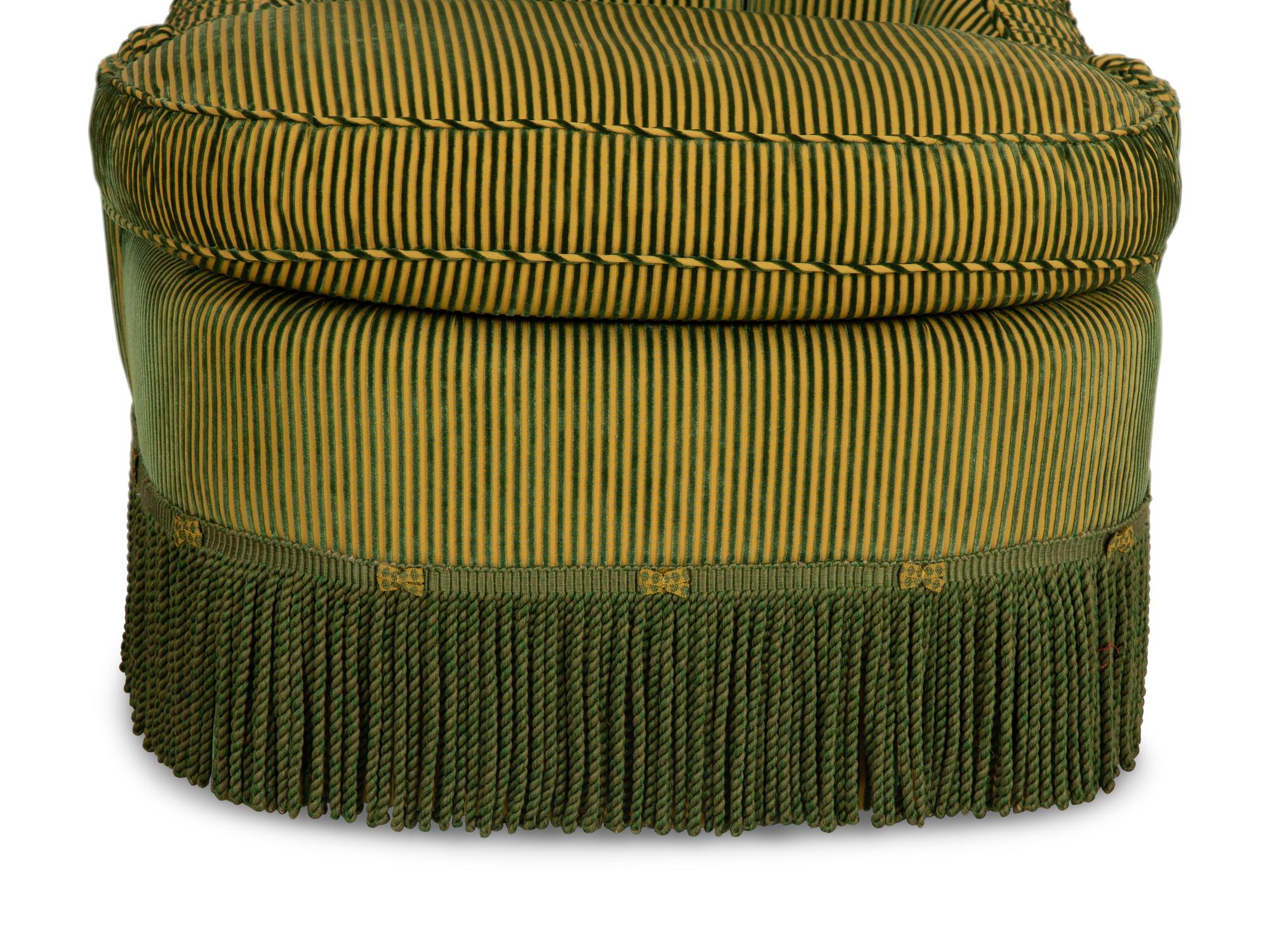 A Pair of Scroll-back Slipper Chairs